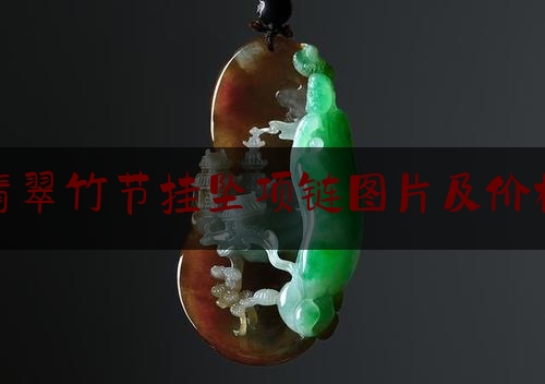 翡翠竹节挂坠项链图片及价格,翡翠项链一般多少钱一条