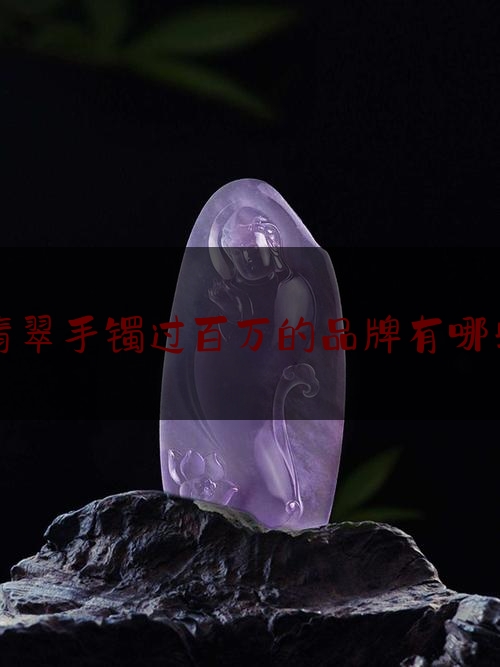 翡翠手镯过百万的品牌有哪些,翡翠手镯品牌有哪些名字