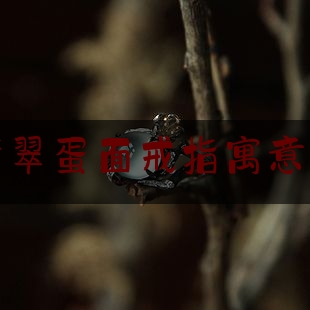 双色翡翠蛋面戒指寓意着什么,翡翠戒指选什么样的款式比较好看呢