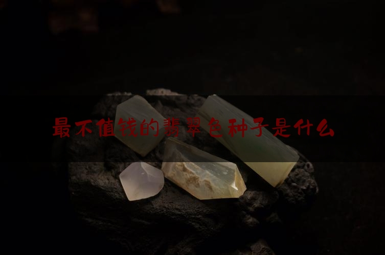 最不值钱的翡翠色种子是什么,最差的翡翠是哪种颜色